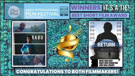 Winner 3 Best Short Film Award 2020 Arpa International Film Festival