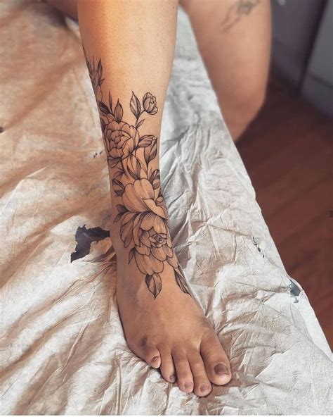 Lower Leg Tattoos For Women Leg Tattoos Women Wrap Around Ankle