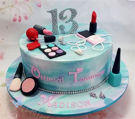 Teenage Birthday Cake13th Makeup And Ipod By Chappcakes Decor 13