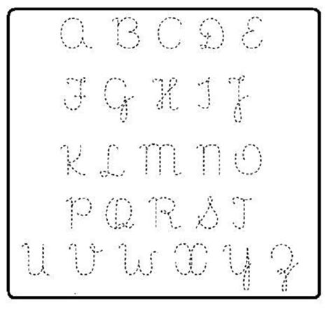 Alfabeto Pontilhado Para Imprimir → Letra Bastão E Cursiva