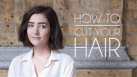 How To Cut Your Own Hair Short Hairbob Youtube