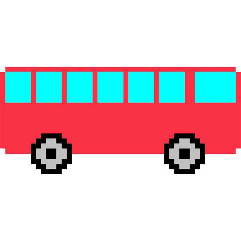 School Bus Pixel Art