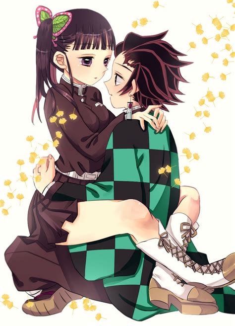 Kamado Tanjirou And Tsuyuri Kanao Kimetsu No Yaiba Drawn By Shirokuma