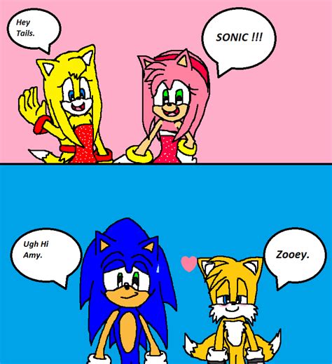 Amy Rose Sonic X Tails