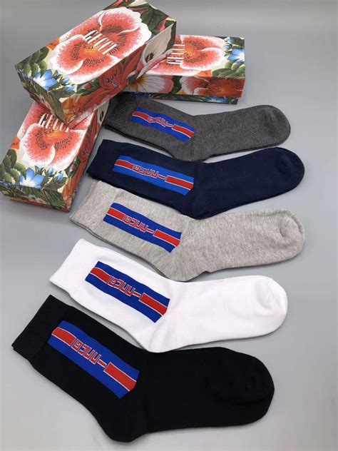 Cheap 2020 Cheap Unisex Gucci Socks 5 Pairs Per Box 21596235