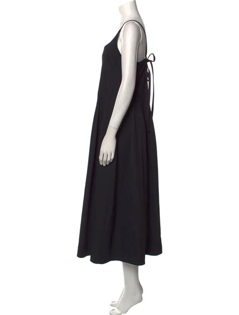 Jil Sander Sleeveless Maxi Dress Black Dresses Clothing Jil36859