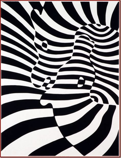 Zebra Victor Vasarely Victor Vasarely Optical Illusions Art Op Art