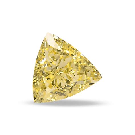 101 Carat Fancy Intense Yellow Diamond Triangle Shape Vs2 Clarity