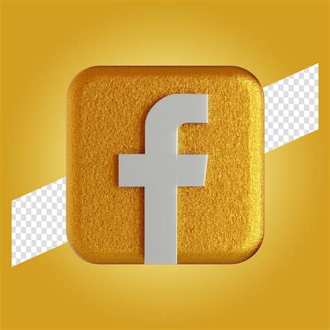 Premium Psd Facebook Logo Application 3d Render Illustration Isolated