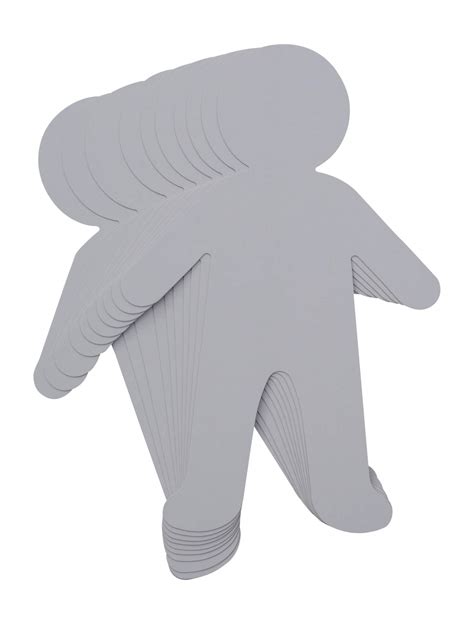 Buy Paper People Cut Outs 6 X 9 Inch 30 Pack Blank White Paper