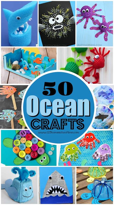Ocean Crafts for Kids | Ocean crafts, Preschool crafts, Kids art projects