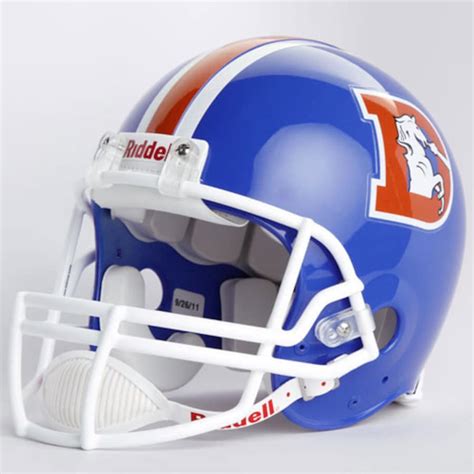 Riddell Denver Broncos 1975 1996 Throwback Full Size Authentic Helmet