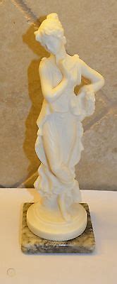 Stonelite Greek Goddess Statue Figurine With Marble Base Tall