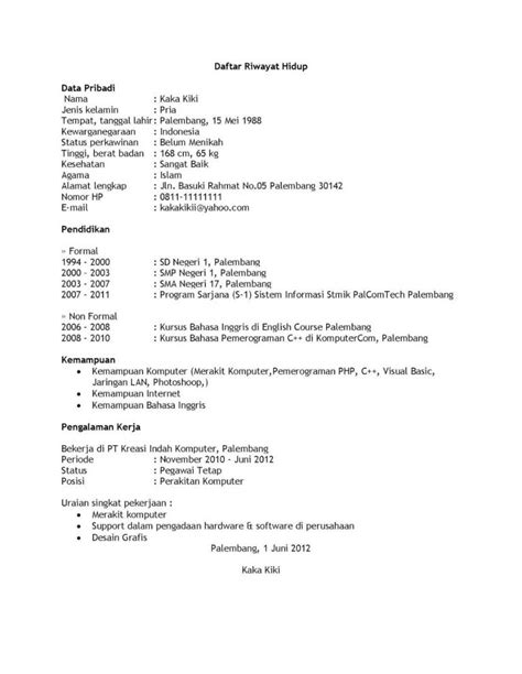 Dalam proposal mpls ini sudah memuat berbagai sub program strategis seperti rencana kegiatan, susunan panitia, rencana anggaran biaya. Contoh Daftar Riwayat Hidup Fresh Graduate Smk - Gawe CV