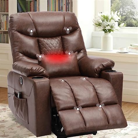 36 mo finance samery power recliner chair with massage and heat fabric electric recliners