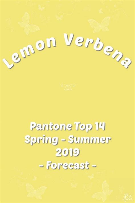 Pantone Lemon Verbena Kleuren