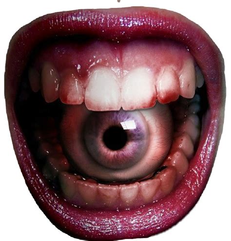 Lips Eye Horror Sticker By Doank