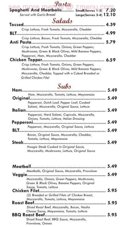 Check spelling or type a new query. Online Menu of Sparkys Pizzeria Restaurant, Urbana, Ohio ...