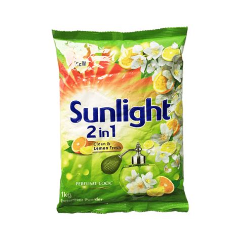 Sunlight Clean And Fresh Detergent Powder Lemon Fresh 1 Kg Quickee