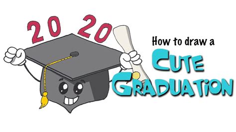 How To Draw Graduation Cap Easy For Beginners Youtube