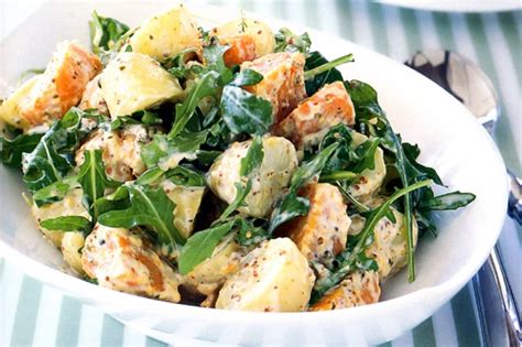 The best trusted salad and salad dressing recipes available on the internet. Potato Salad With Mustard And Green Peppercorn Dressing Recipe - Taste.com.au