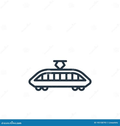 Train Icon Vector From Vehicles Concept Thin Line Illustration Of