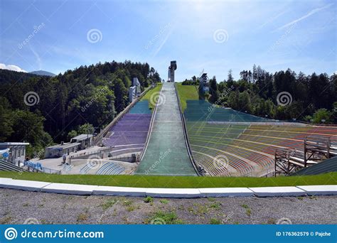 The Bergisel Ski Jump Stadium Austria Editorial Stock Image Image Of