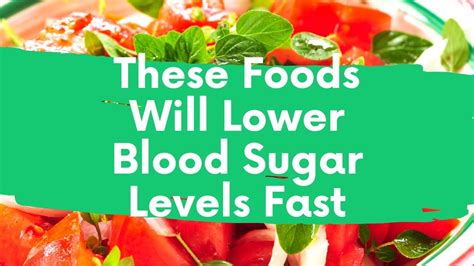 List Of 9 Foods That Lower Blood Sugar Quickly Youtube
