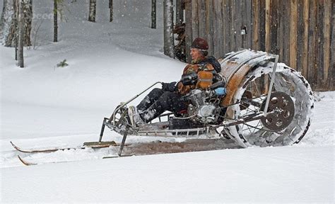 Homemade Snowmobile From Russia Gallery 357997 Snowmobile Snow