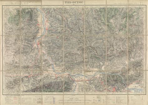 Tizi-Ouzou, Carte topographique de l'Algérie, Flle No 23 | Digital Collections at the University ...