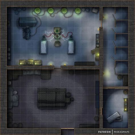 Meezuls Laboratory 20x20 Battlemaps Tabletop Rpg Maps Fantasy