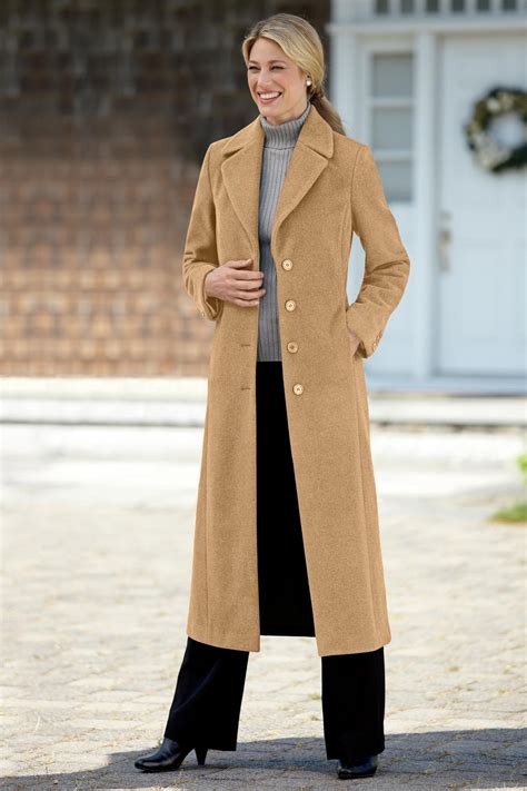Womens Classic Long Wool Coat Chadwicks Of Boston Long Coat Women
