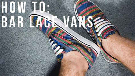 But remember there's not a correct way to lace all vans, the correct way to lace to skate isn't necessarily the way to lace all vans sneakers, particularly. How To Bar Lace Vans (5 holes) - YouTube
