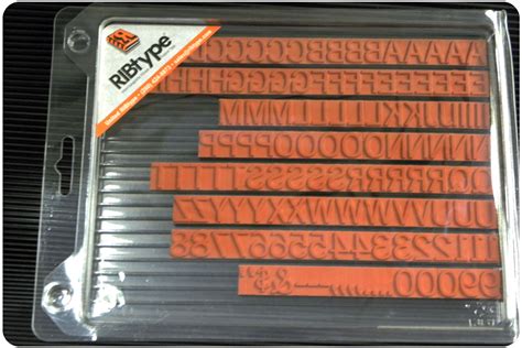 Ta16 Ribtype Rubber Stamp Set 12 Inch Letters And Numbers