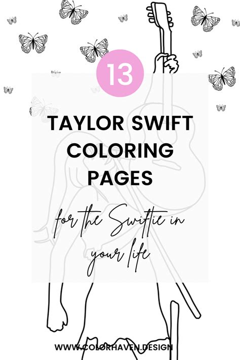 13 Taylor Swift Coloring Pages For The Swiftie In Your Life Artofit