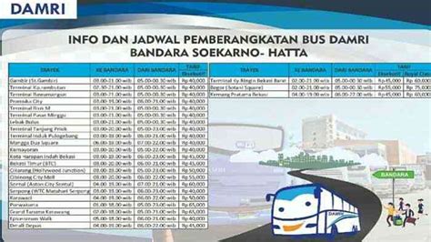 Jadwal Damri Bandara Soekarno Hatta Ke Bogor Bus Damri