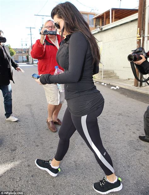 Pregnant Kim Kardashian Keeps Up With Her Exercise Regime As She Hits