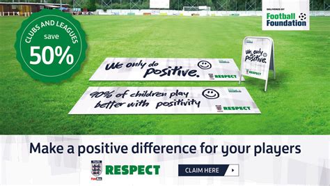 The Fa Respect Campaign We Only Do Positive Hampshire Fa