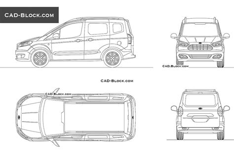 Ford Transit Courier Cad Drawings Ph