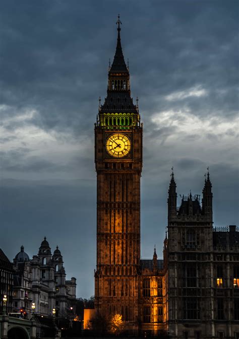 Clock England Wallpapers At Night Wallpaper Cave