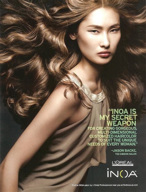 Asian Models Blog Ad Campaign Dinara Chetyrova For Loreal Inoa Fall