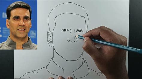 How To Draw Akshay Kumar Step By Step Easy Akshay Kumar Drawing