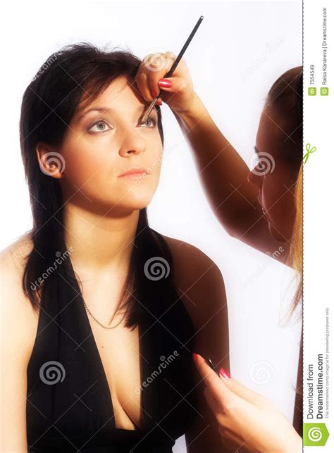 Makeup Artist At Work Stock Image Image Of Artist Female