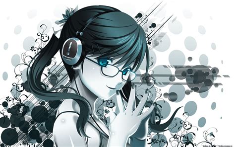 16 Anime Girl With Headphones Wallpaper Anime Wallpaper