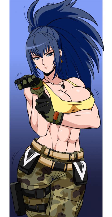 Leona Heidern The King Of Fighters And 1 More Drawn By Mergeritter