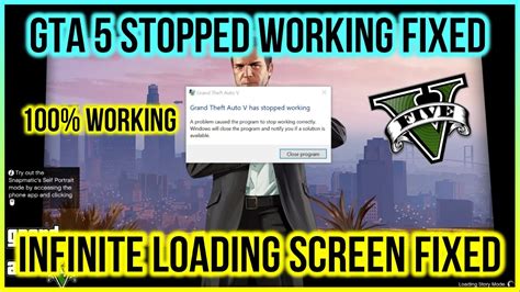 How To Fix Gta 5 Infinite Loading Screen And Gta 5 Stopped Working