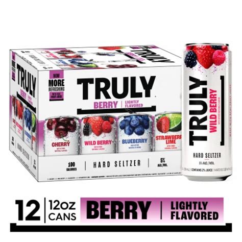 Truly Hard Seltzer Berry Variety Mix Pack 12 Cans 12 Fl Oz Kroger