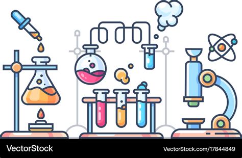 Chemical Scientific Experiment Royalty Free Vector Image