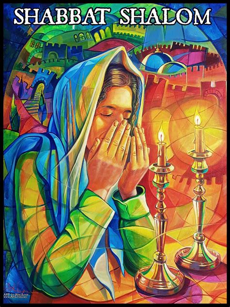 Shabbat Shalom From Israel Painting By Alex Levin Rjewish