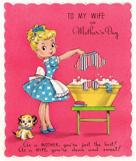 Vintage Mothers Day Cards Like These Were Cute And Cheerful Click